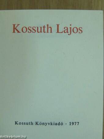 Kossuth Lajos (minikönyv)