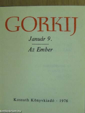 Január 9./Az Ember (minikönyv)