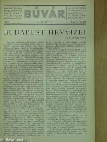 Búvár 1935. augusztus