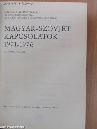 Magyar-szovjet kapcsolatok 1971-1976