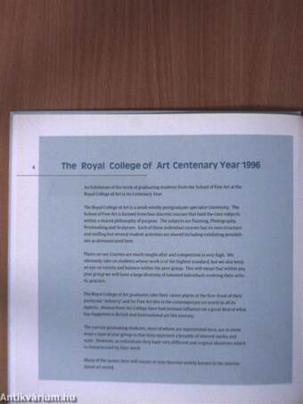 The Royal College of Art Centenary Year 1996