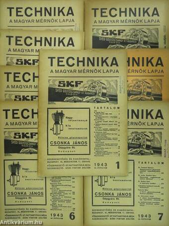 Technika 1943. (nem teljes évfolyam)