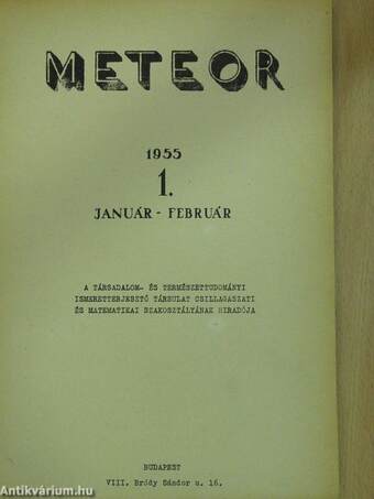 Meteor 1955. január-február