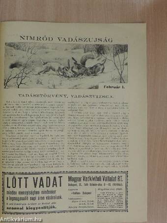 Nimród Vadászujság 1937. február 1.