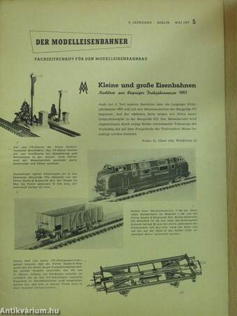 Der Modelleisenbahner Mai 1957.