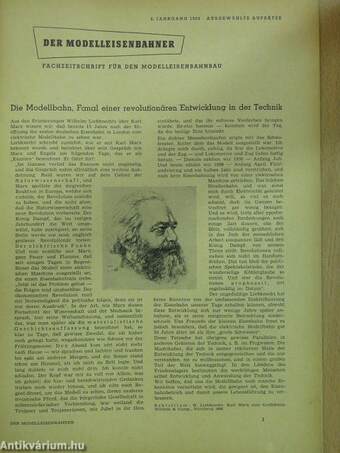 Der Modelleisenbahner 1953. Ausgewählte Aufsätze