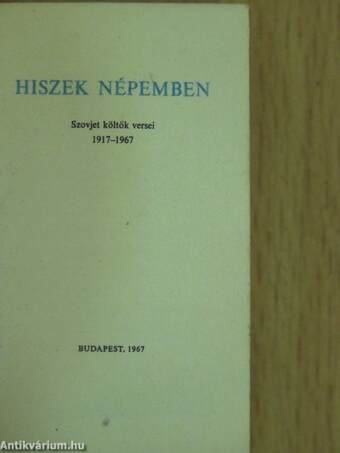 Hiszek népemben (minikönyv) (számozott)