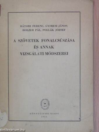 A szövetek fonalcsúszása és annak vizsgálati módszerei