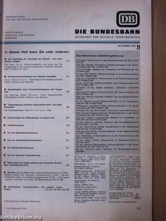 Die Bundesbahn 21/1970