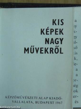 Kis képek nagy művekről (minikönyv)