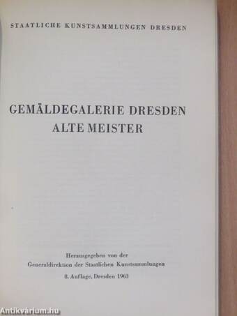 Gemäldegalerie Dresden alte Meister