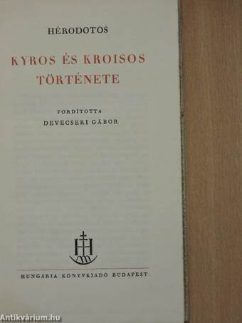 Kyros és Kroisos története