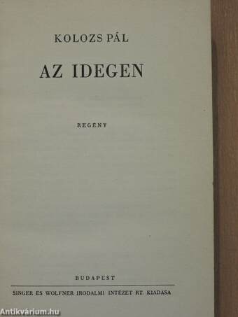 Az idegen