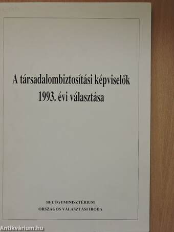 A társadalombiztosítási képviselők 1993. évi választása