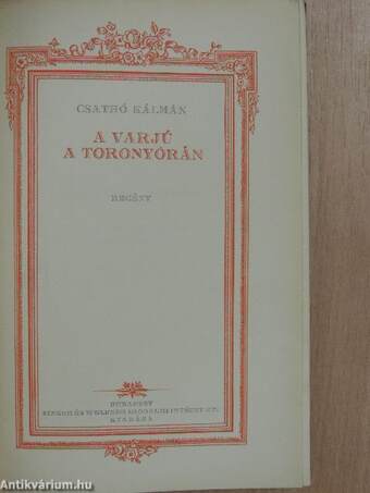 A varjú a toronyórán