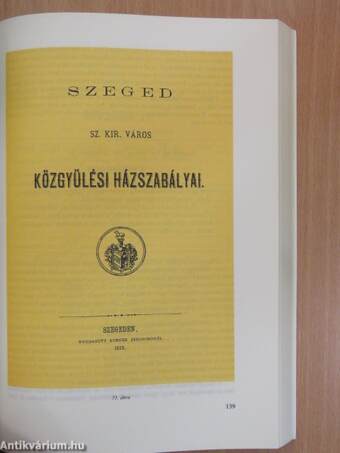 A szegedi nyomdászat 1801-1918