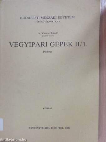 Vegyipari gépek II/1.