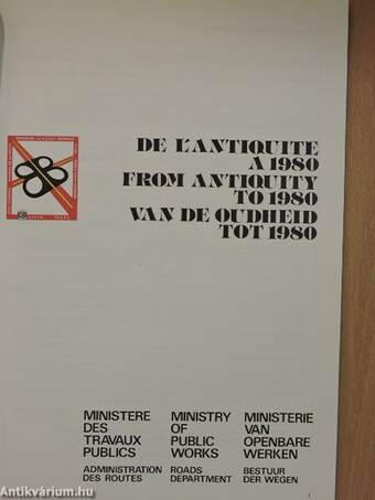 De l'antiquité a 1980/From Antiquity to 1980/Van de oudheid tot 1980