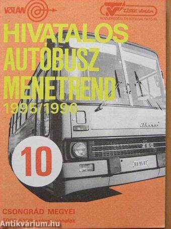 Hivatalos Autóbusz Menetrend 1995/1996