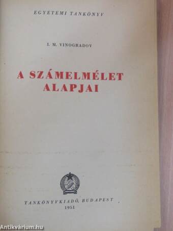 A számelmélet alapjai