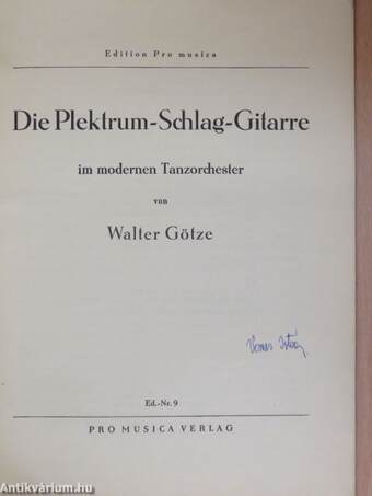 Die Plektrum-Schlag-Gitarre