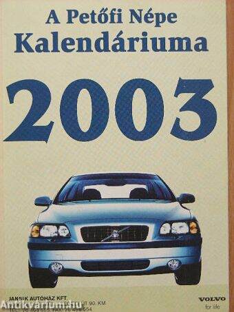 A Petőfi Népe Kalendáriuma 2003