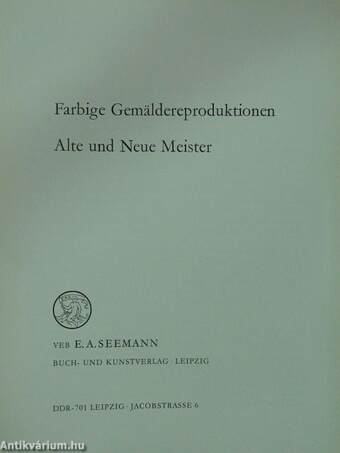 Farbige Gemäldereproduktionen (Seemann-katalog)