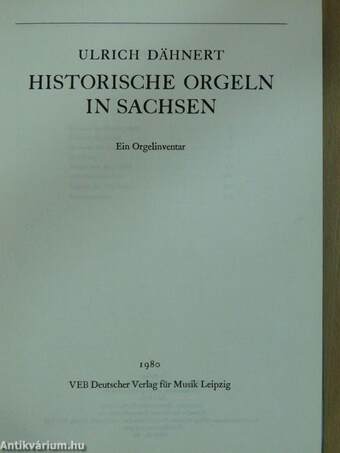 Historische Orgeln in Sachsen