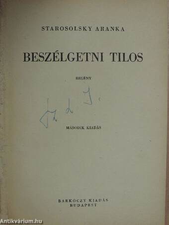 Beszélgetni tilos