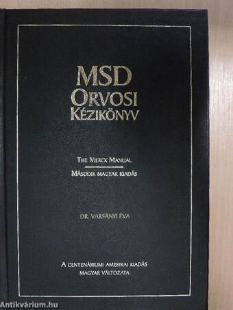 MSD Orvosi Kézikönyv