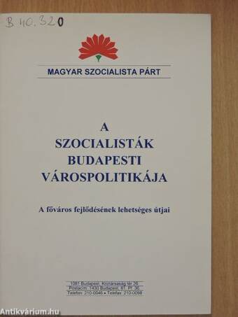 A szocialisták budapesti várospolitikája