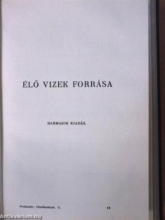 Elmélkedések az evangéliumról I-II./Élő vizek forrása