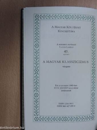 A magyar klasszicizmus