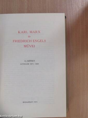 Karl Marx és Friedrich Engels művei 34.