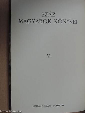 Száz magyarok könyvei V.