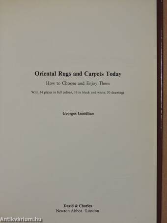 Oriental Rugs and Carpets Today