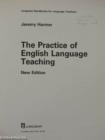 The Practice of English Language Teaching