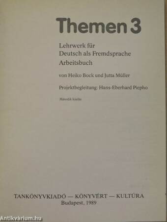 Themen 3 - Arbeitsbuch