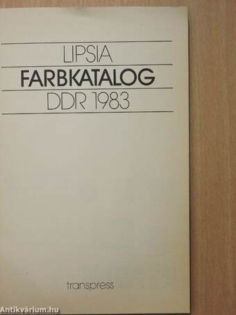 Lipsia Farbkatalog DDR 1983