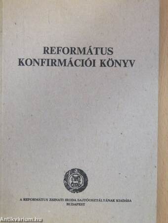 Református konfirmációi könyv