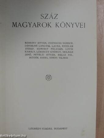Száz magyarok könyvei VII.