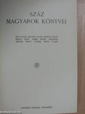 Száz magyarok könyvei VI.