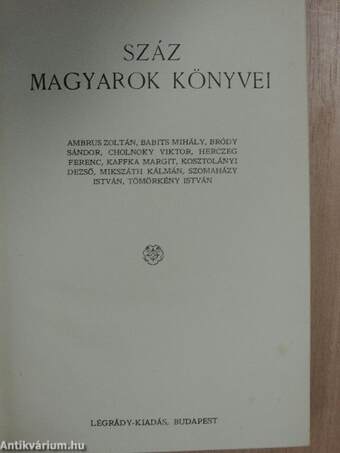 Száz magyarok könyvei II.