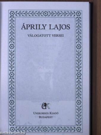 Áprily Lajos válogatott versei