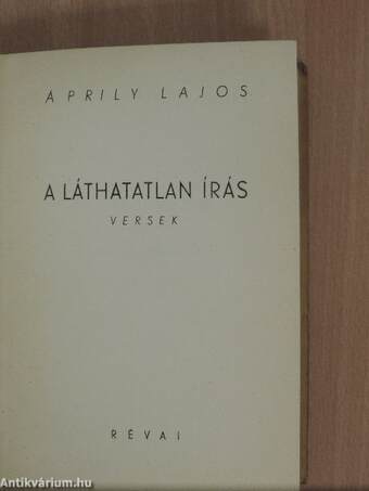 A láthatatlan írás