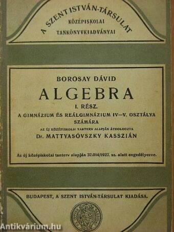 Algebra I.