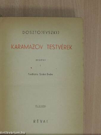 Karamazov testvérek I-II.