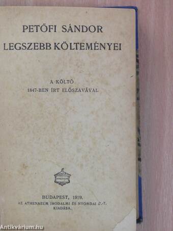 Petőfi Sándor legszebb költeményei