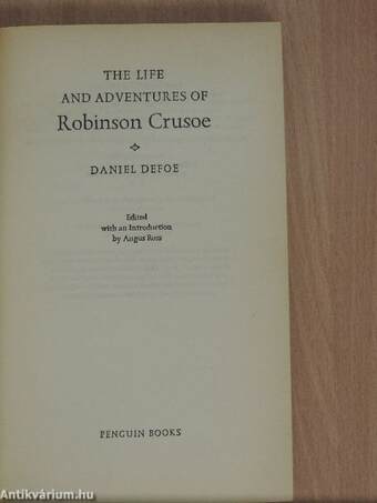 The Life and Adventures of Robinson Crusoe