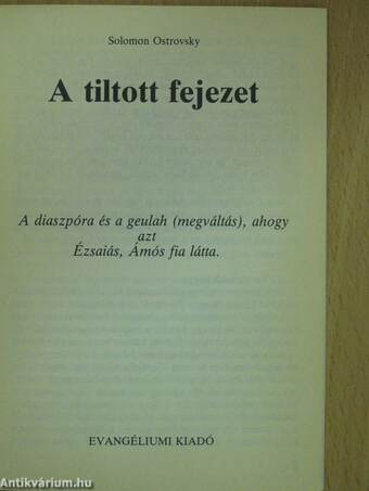 A tiltott fejezet